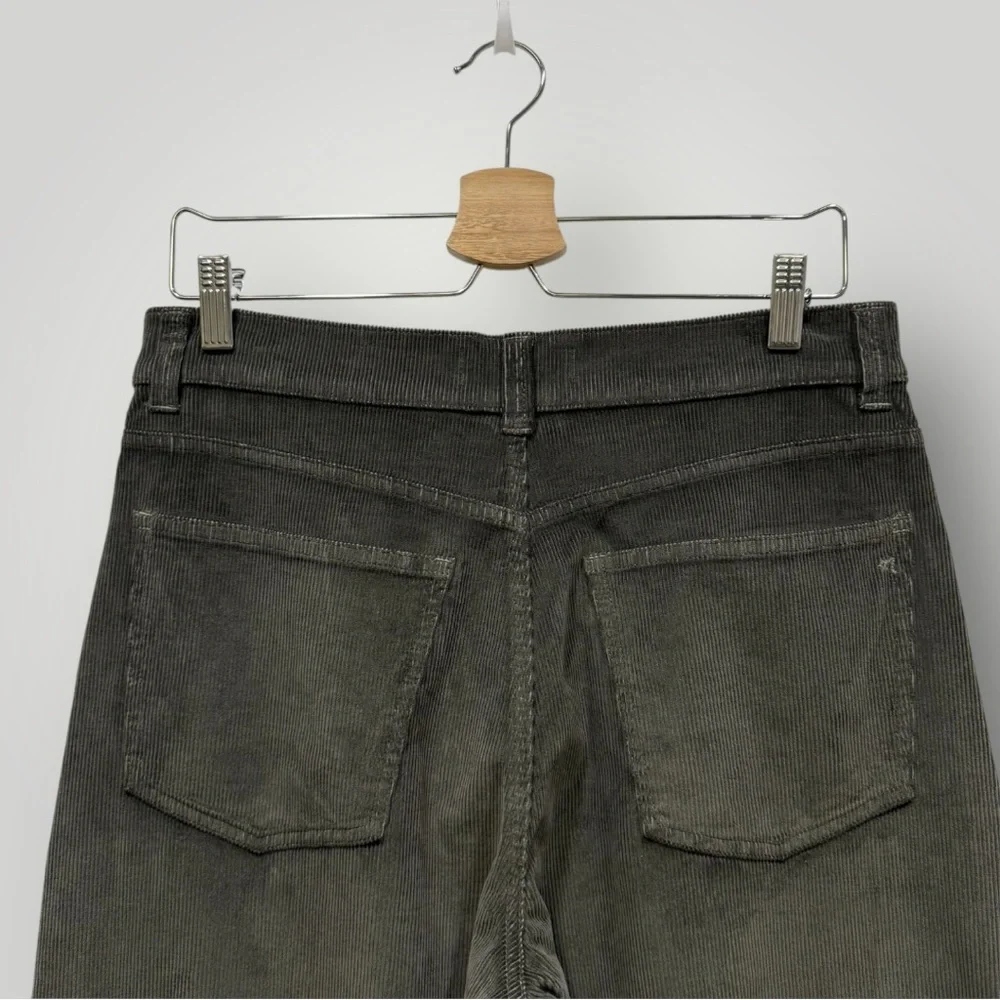 Madewell The Balloon Pant in Corduroy Graphite‎ Green Sz 29 Sample